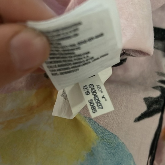 American Eagle Outfitters Tropical Print Short Sleeve Button Up Medium - Picture 5 of 5